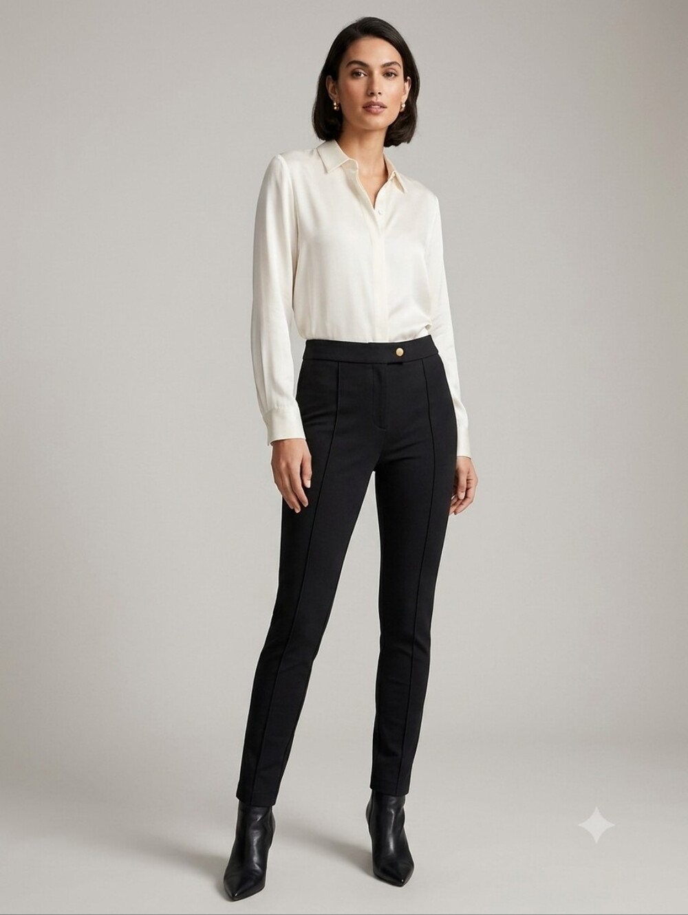 J Crew Pixie Black Ponte Skinny Pull On Pants